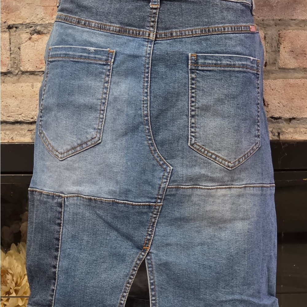 INC International Concepts Blue Denim Pencil Skirt
